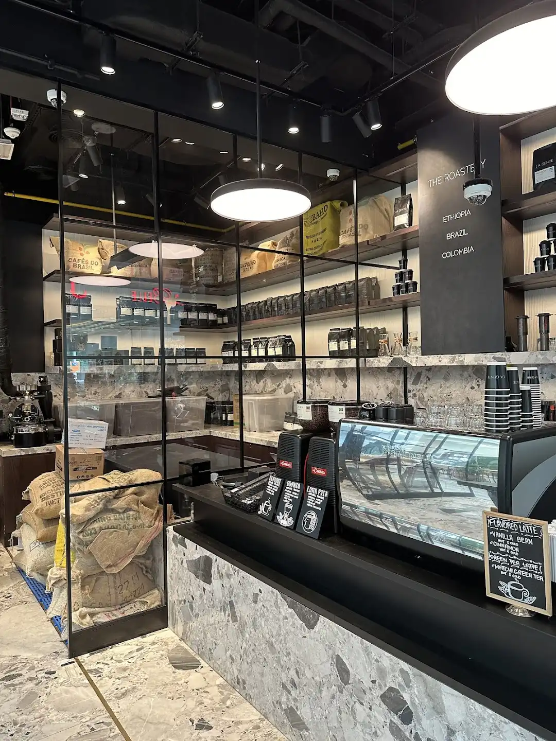 Inside of La Gente Roastery