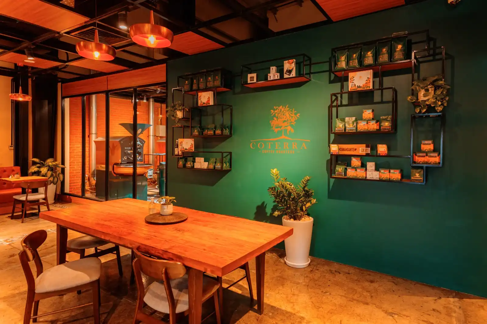 Inside of Coterra Coffee Roasters