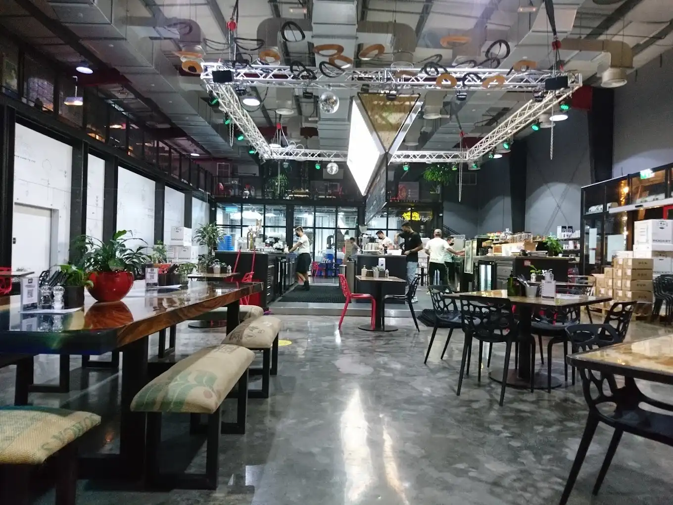 Inside of RAW Coffee Company