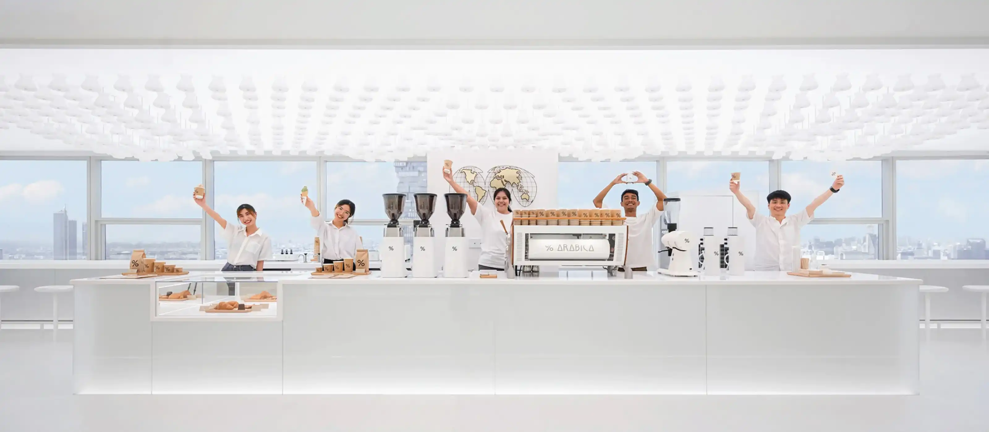 Inside % Arabica Bangkok Empire Tower