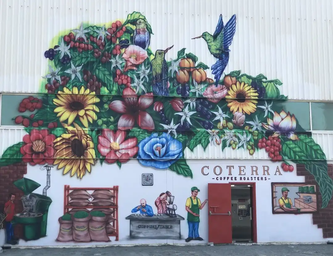 Storefront from Coterra Coffee Roasters